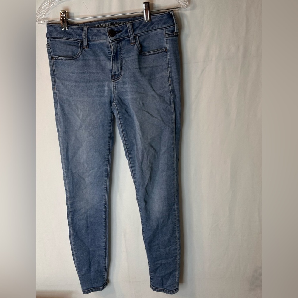 American Eagle Outfitters Girl’s Jegging SuperStretch Blue Denim Jeans Size 4
